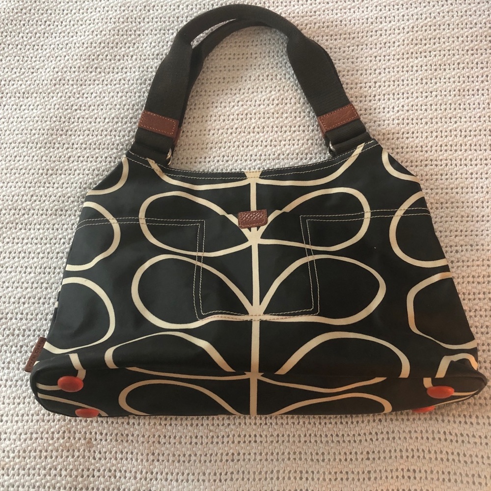 Orla Kiley etc classic stem bag in black and white